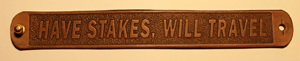 Have Stakes, Will Travel Leather Armband